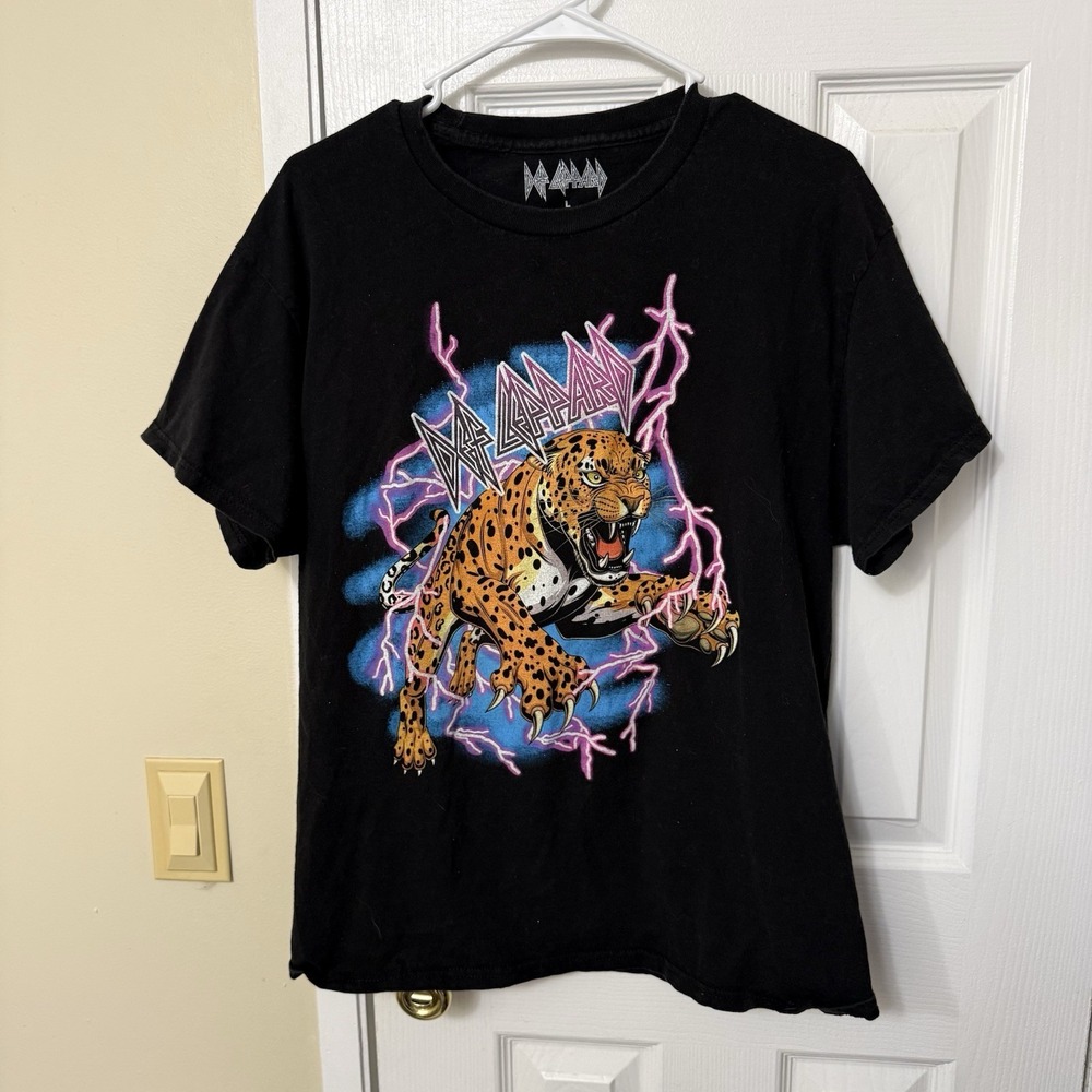 Def Leppard 2022 Black Size Large T-Shirt